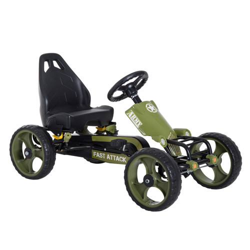 Homcom kids pedal kart - pedal,