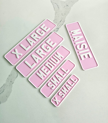 Pink number plates for - plates, on