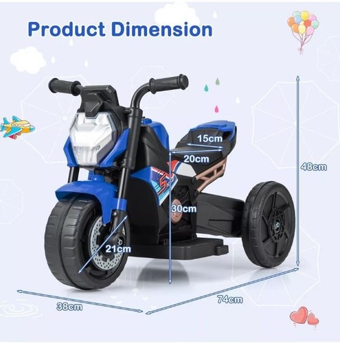 Kids ride motorcycle 6v - ride,