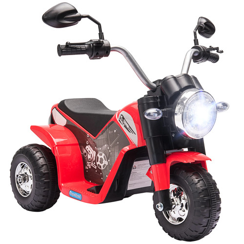 Homcom red ride motorcycle - homcom, ride-on