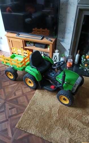 Kids electric ride tractor - ride,